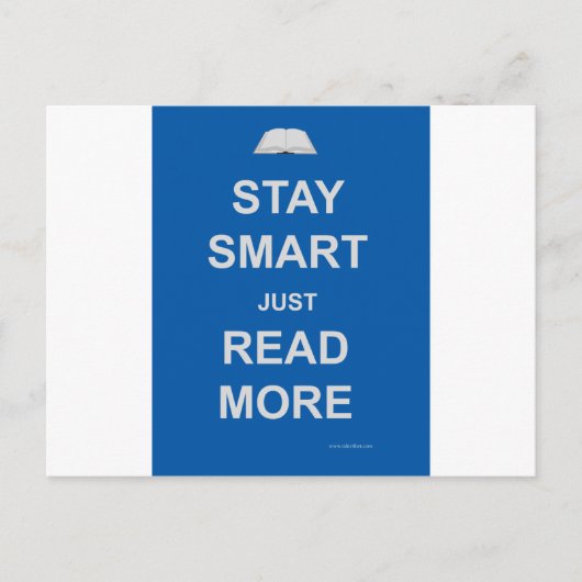 Blijf slim lezen briefkaart (Voorkant)