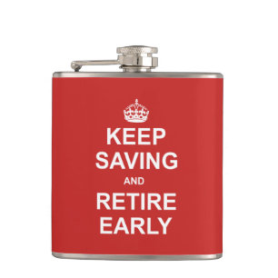 Blijf Sparen En Ga Vroeg Met Pensioen Heupfles