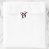 Blijf Speelse Hond Sticker (Tas)