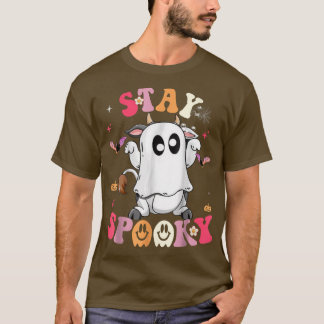 Blijf spoky Cute Ghost met lage kosten T-shirt