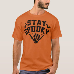 Blijf spoky Skeleton Hand Cute Halloween 199 T-shirt