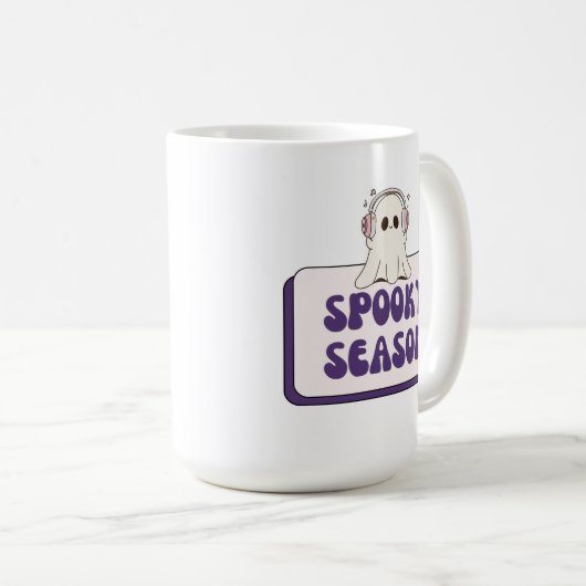 Blijf Spooky Coffee Mok (Voorkant rechts)