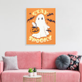 Blijf Spooky Ghost Canvas Afdruk (Insitu (Woonkamer))