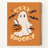 Blijf Spooky Ghost Notitieboek (Achterkant)
