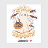 Blijf Spooky Ghost Sticker (Vel)