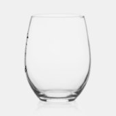 Blijf Spooky Ghost Wijnglas Zonder Voet (Links)