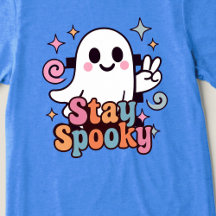 Blijf Spooky Groovy Ghost Retro Pastel Halloween