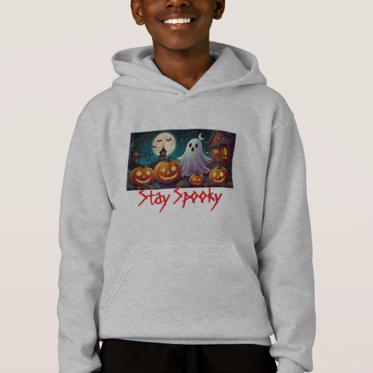 Blijf Spooky, Halloween Ghosts en Pumpkins (Voorkant)