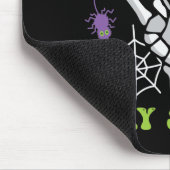 Blijf Spooky Halloween Skeleton Hand Muismat (Hoek)