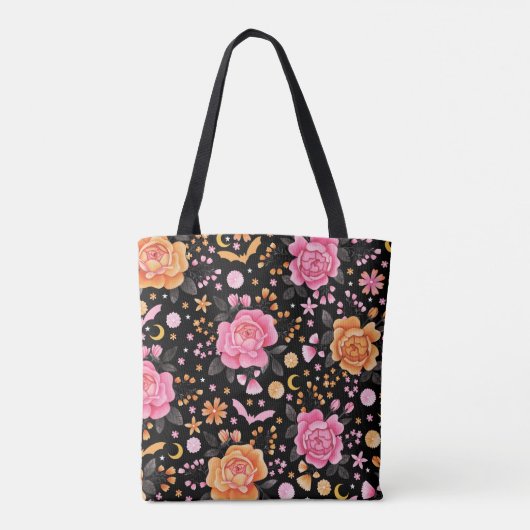 Blijf Spooky Leuke Vleermuizen Pastel Halloween Draagtas (Achterkant)