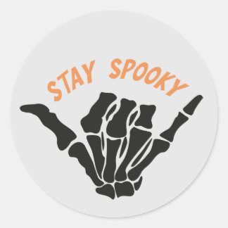 Blijf Spooky Skeleton Hand Sticker