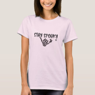 Blijf spooky T-shirt | Schattige Halloween grafisc
