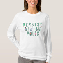 Blijf staan bij het T-shirt van de polls met lange