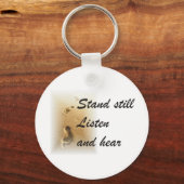 Blijf staan en luister naar Sleutelhanger (Voorkant)