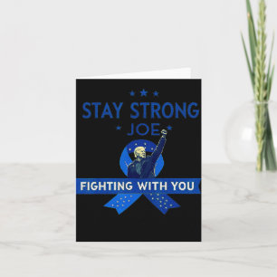 Blijf sterk Biden Patriotic Support Ribbon Prostat Kaart