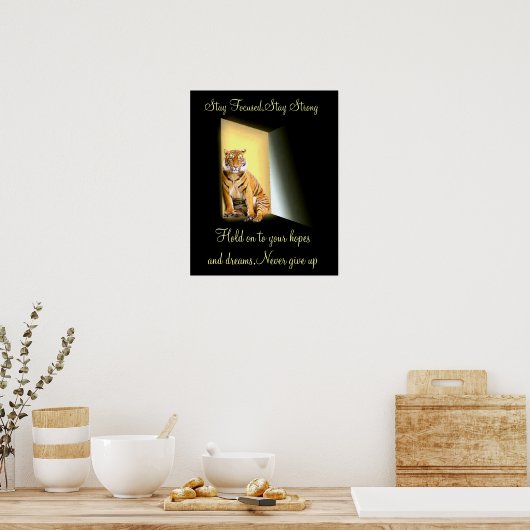 Blijf sterk, blijf gericht_ poster (Keuken)