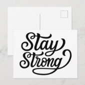 Blijf sterk briefkaart (Voorkant / Achterkant)