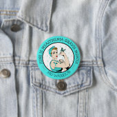 Blijf sterk Myasthenia Gravis Warrior Button (In situ)