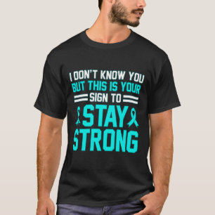 Blijf sterk PTSS Stress Awareness Lint Graphic T-shirt