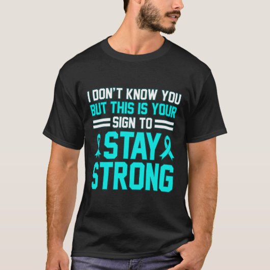 Blijf sterk PTSS Stress Awareness Lint Graphic T-shirt (Voorkant)