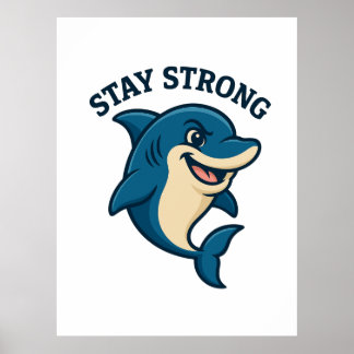 Blijf Sterk Spetter T-Shirt Poster