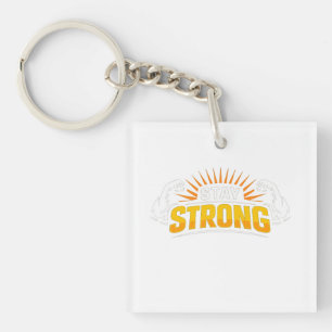 Blijf sterk T-shirt Sleutelhanger