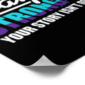 Blijf sterk zelfmoordbewustzijn mentale gezondheid poster (Hoek)