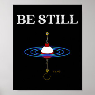 Blijf Stil Vissen Meditatief Geïnspireerd Visachti Poster