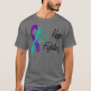 Blijf strijden tegen zelfmoord door middel van lin t-shirt