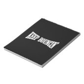 Blijf stuiteren notitieblok (Gedraaid)