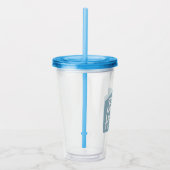 Blijf thuis acryl drinkbeker (Rechts)