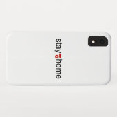 Blijf thuis Case-Mate iPhone case (Achterkant (horizontaal))