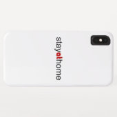 Blijf thuis Case-Mate iPhone case (Achterkant (horizontaal))
