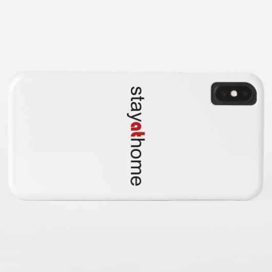 Blijf thuis Case-Mate iPhone case (Achterkant (horizontaal))