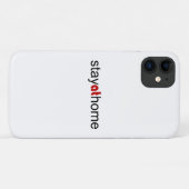 Blijf thuis Case-Mate iPhone case (Achterkant (horizontaal))