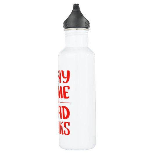 Blijf thuis en lees boeken waterfles (Rechts)