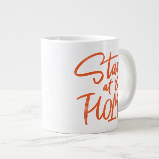 Blijf thuis extra grote beker (Voorkant rechts)