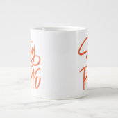 Blijf thuis extra grote beker (Voorkant)