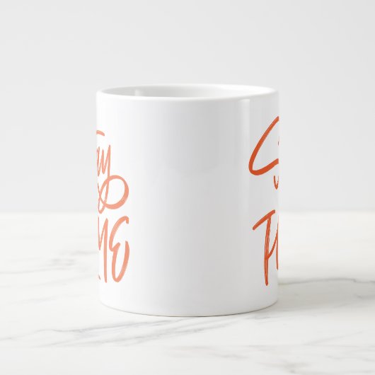 Blijf thuis extra grote beker (Voorkant)