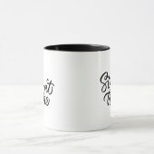 Blijf thuis | Fancy lettertype Mok (Midden)
