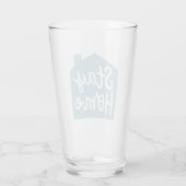 Blijf thuis glas (Achterkant)