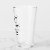 Blijf thuis | Handtekening lettertype Glas (Links)