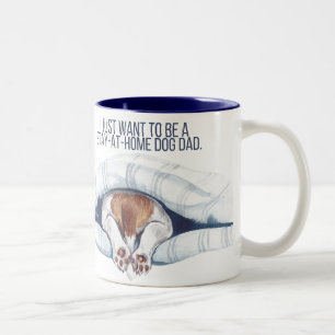 Blijf-thuis-hond papa mok