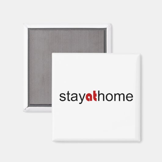 Blijf thuis magneet (Voorkant / Achterkant)