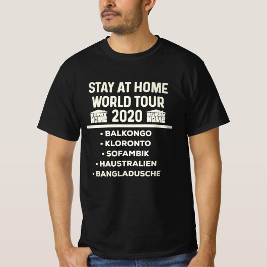 Blijf thuis op het trimester van 2020 virusgriep t-shirt (Voorkant)