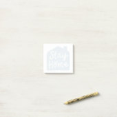 Blijf thuis post-it® notes (Op bureau)