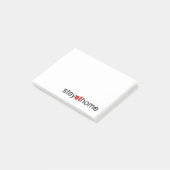 Blijf thuis post-it® notes (Schuin)