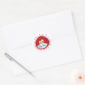 Blijf thuis ronde sticker (Envelop)