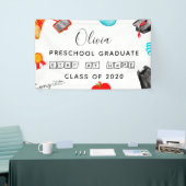 "Blijf thuis"Voorschoolse Afstuderen 2020 Spandoek (Beurs)