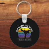 Blijf trainen tot de riem zwart karate wordt sleutelhanger (Voorkant)